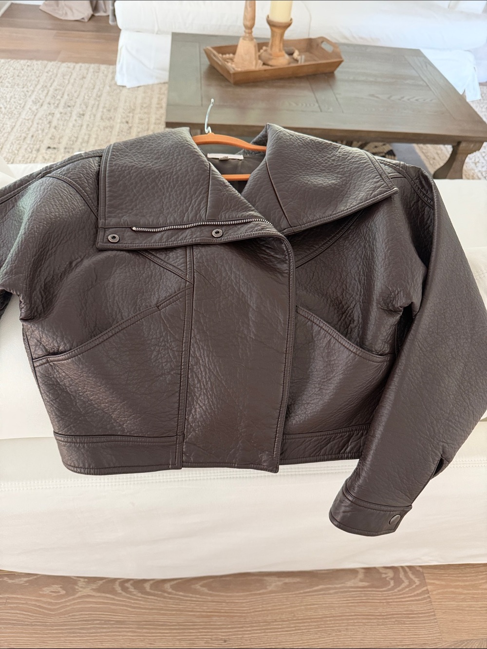 Dear John Vegan Leather Bomber Jacket - Picture 2 of 10